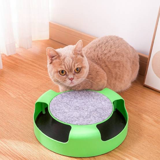 Jouet interactif pour chat - Souris rotative + 4 spirales - Stimulation sans piles - Living123 - Image 3