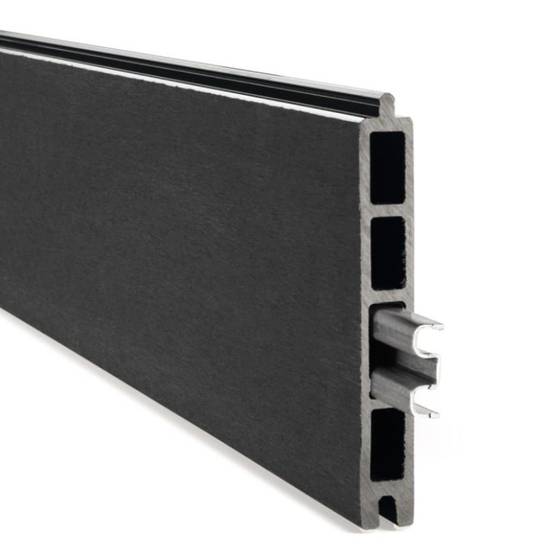 Kit clôture composite et aluminium sur platine L18m x H1m gris anthracite - Easy Clôture - Image 3
