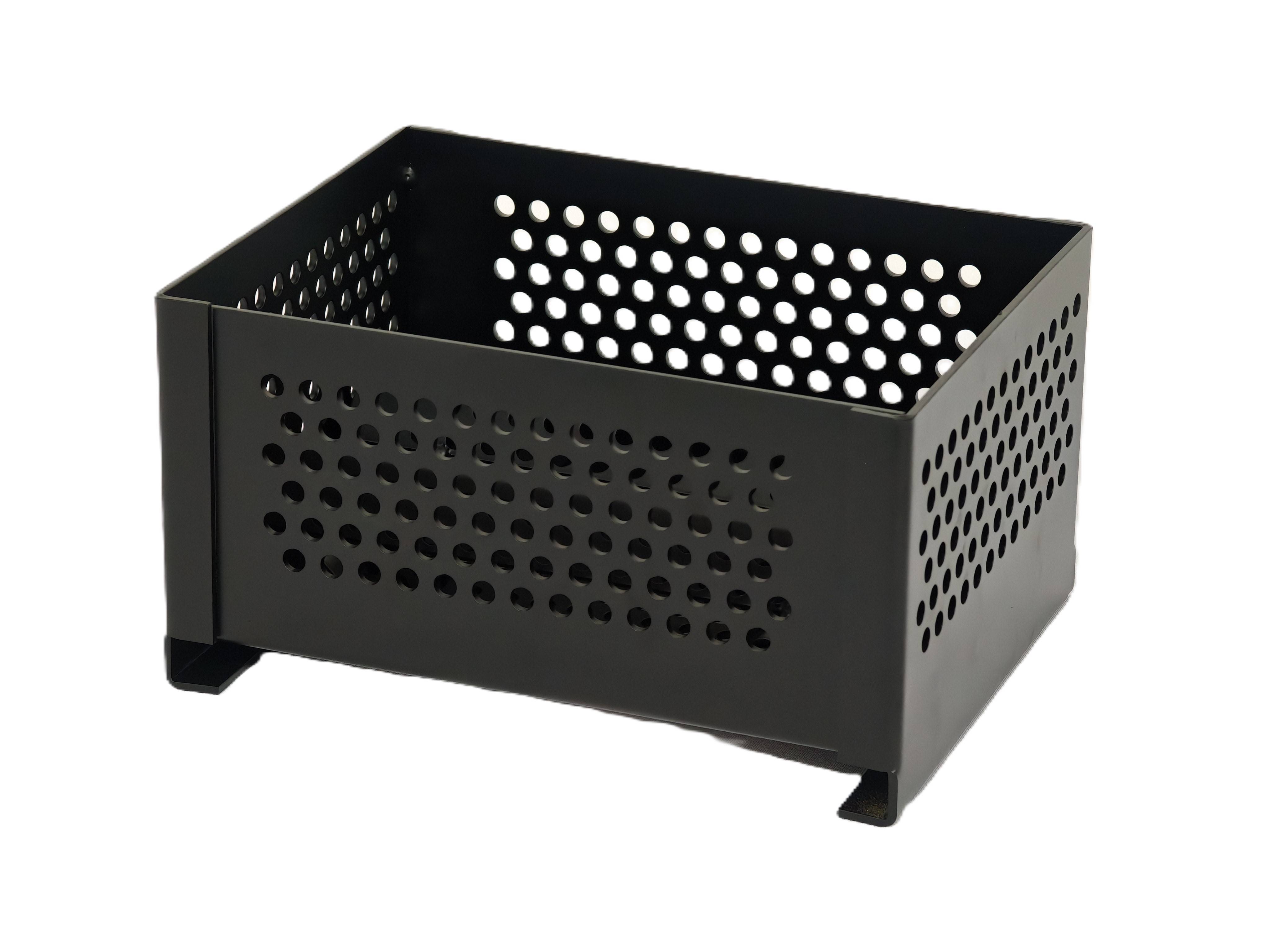 Practo home - Panier à pellets acier pour cheminée ou poêle à bois 14x26x20cm - PRACTO HOME - Image 3