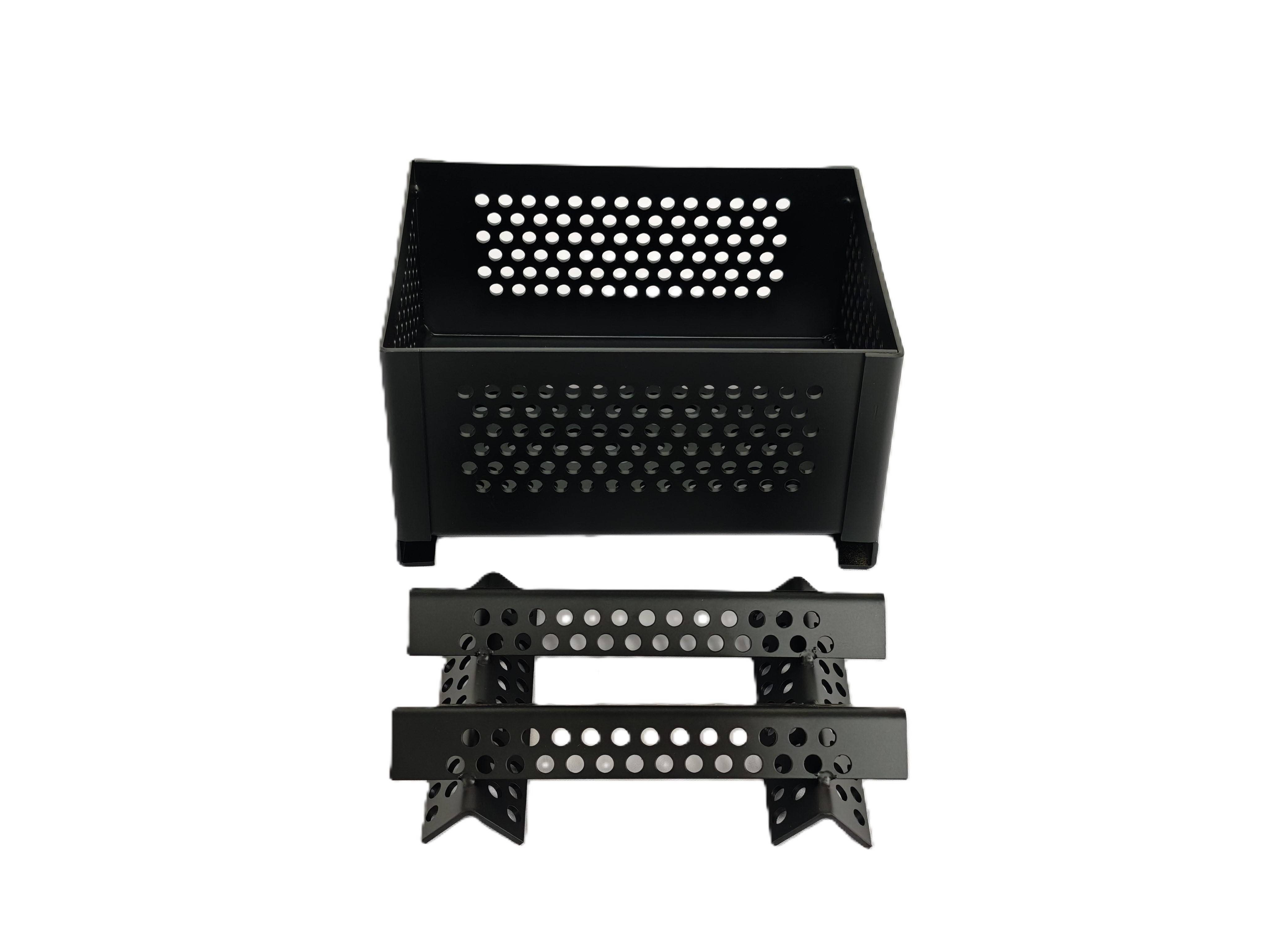 Practo home - Panier à pellets acier pour cheminée ou poêle à bois 14x26x20cm - PRACTO HOME - Image 5