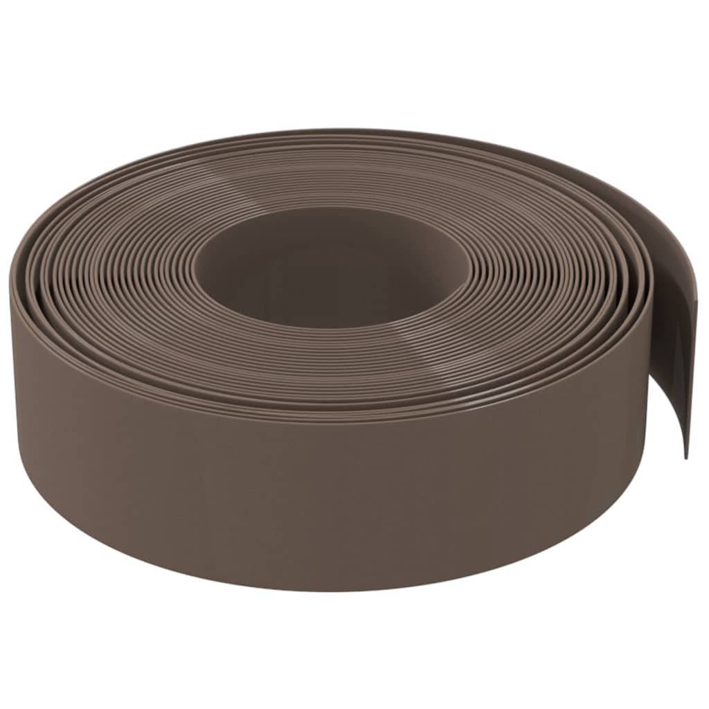 Bordures jardin polyéthylène aménagement pelouse délimitation 40m x 15cm marron - ComfortXL Outdoor Living - Image 4