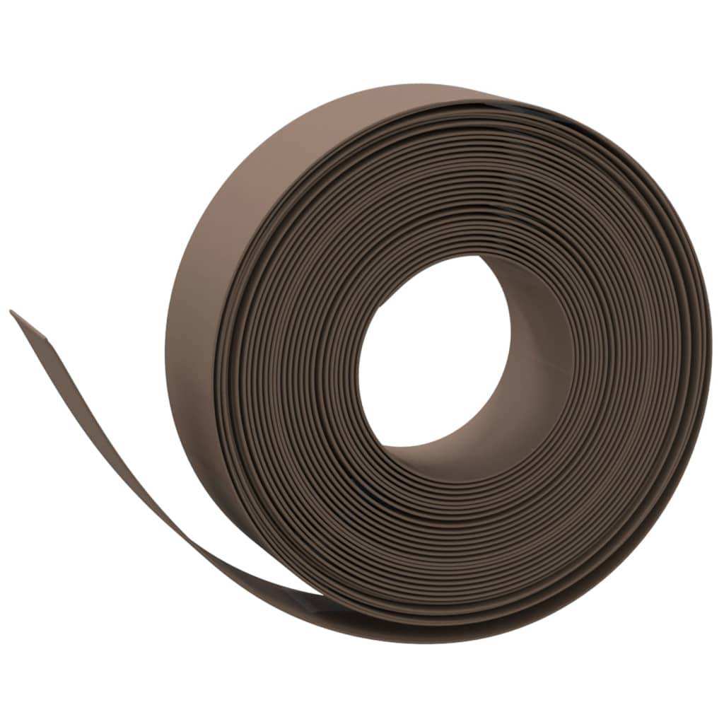 Bordures jardin polyéthylène aménagement pelouse délimitation 40m x 15cm marron - ComfortXL Outdoor Living - Image 3