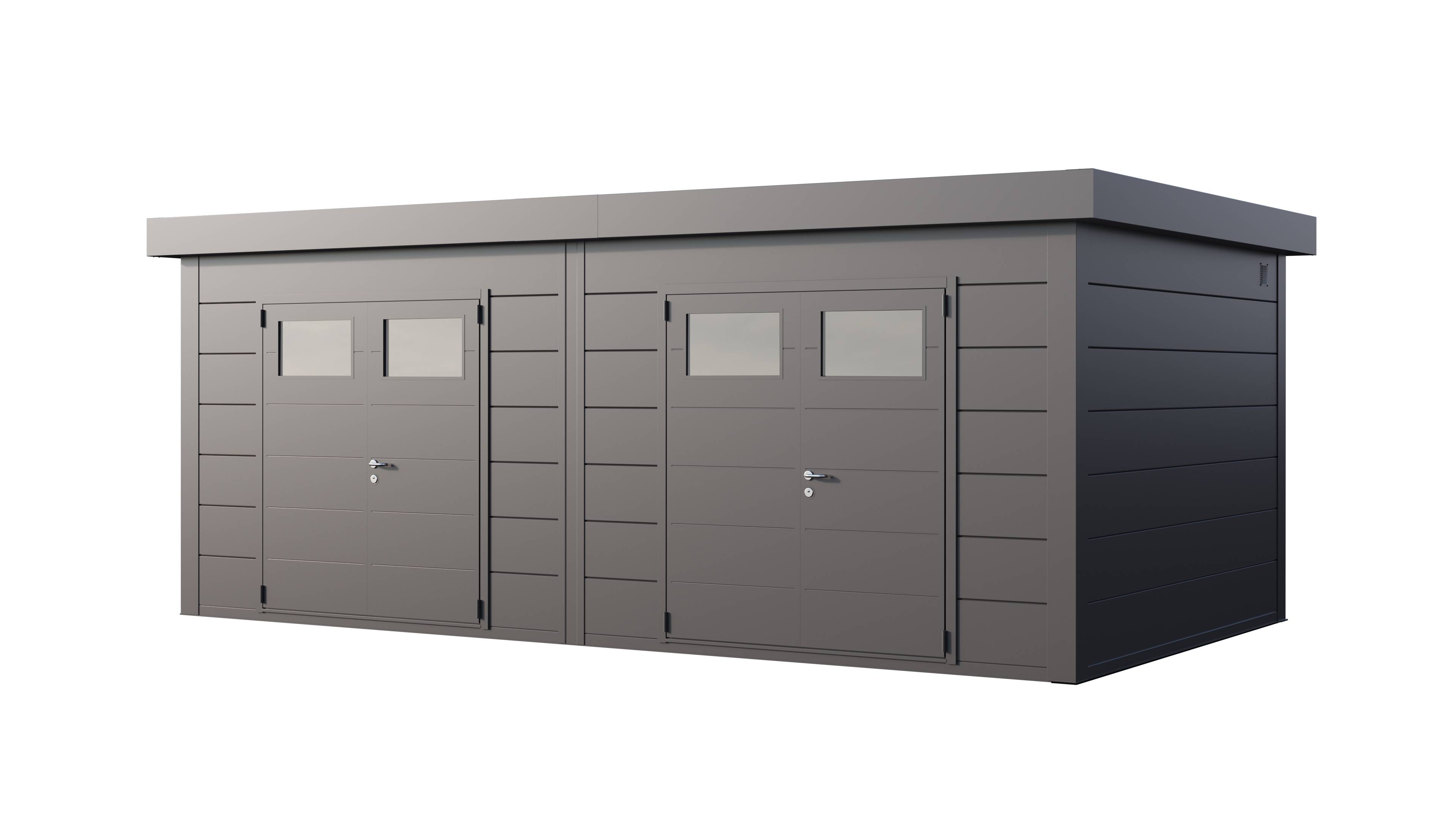 Telluria - Abri Duo Métal 23.4 m² (2x 11.7m²) anthracite - CLASSICO 3336+ TELLURIA - Image 1