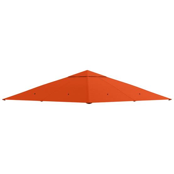 Toile de Rechange 3x3 m Polyester pour Tonnelle de Jardin Protection UV Orange - ComfortXL Outdoor Living - Image 1