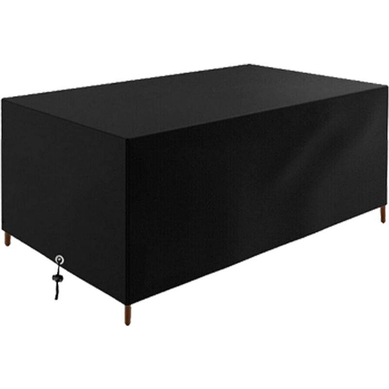 IntiMeg - Housse Salon de Jardin,Housse de Table Jardin Rectangulaire, 180x110x70cm/LxWxH très résistant Housse de Protection pour Table de Jardin Extérieur - Image 1