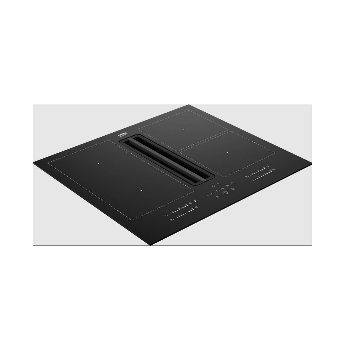 Beko - Table de cuisson induction aspirante 60cm 4 feux 7400w HIXI64700UF1 Beko - Image 5