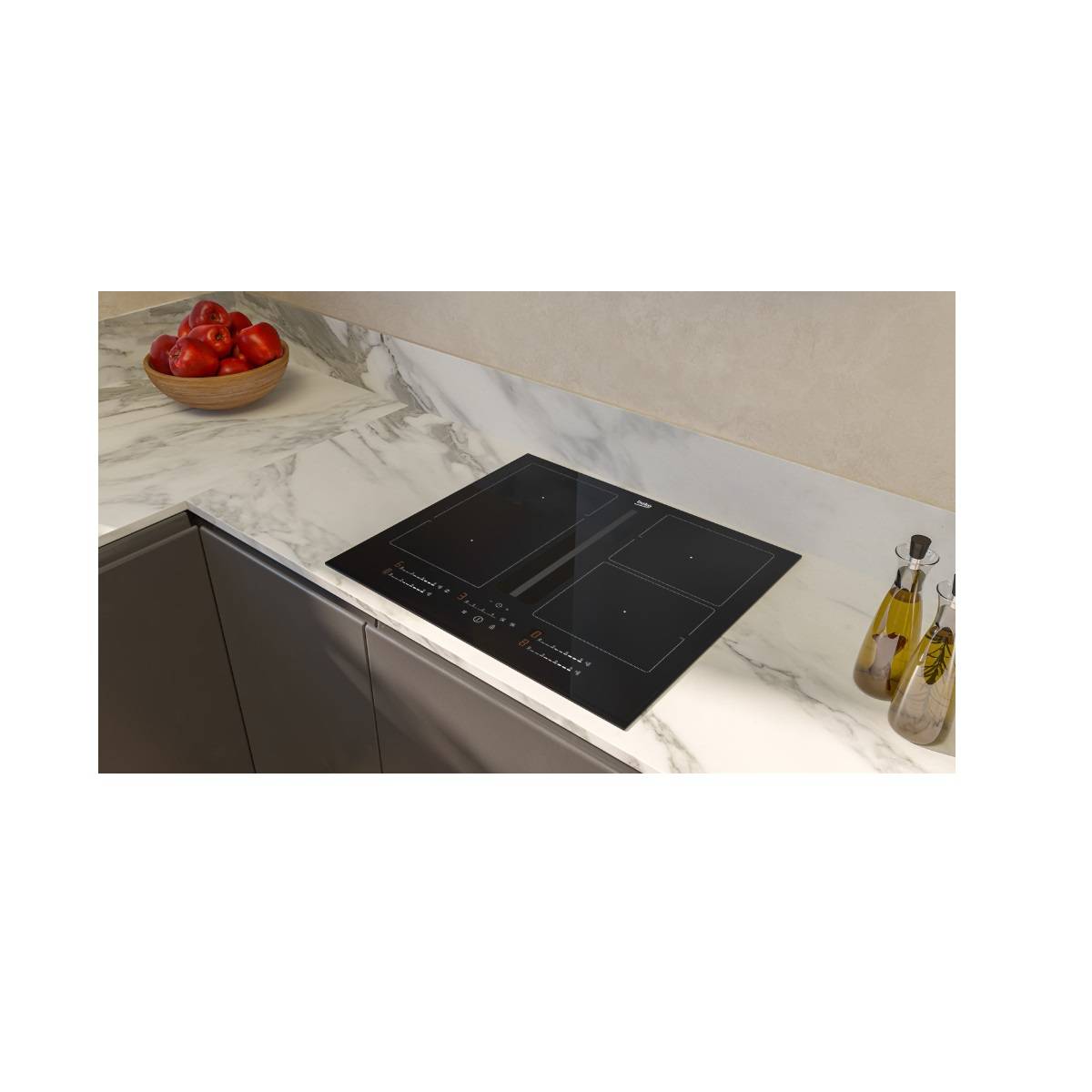 Beko - Table de cuisson induction aspirante 60cm 4 feux 7400w HIXI64700UF1 Beko - Image 9