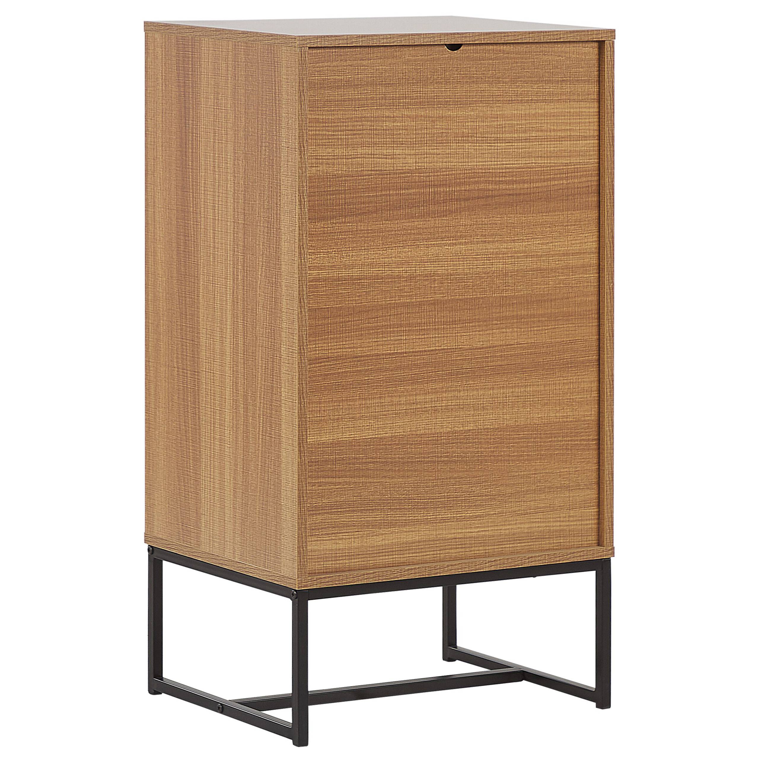 Beliani - Commode MDF Marron clair/blanc NUEVA - 49x38x91- Beliani - Image 6