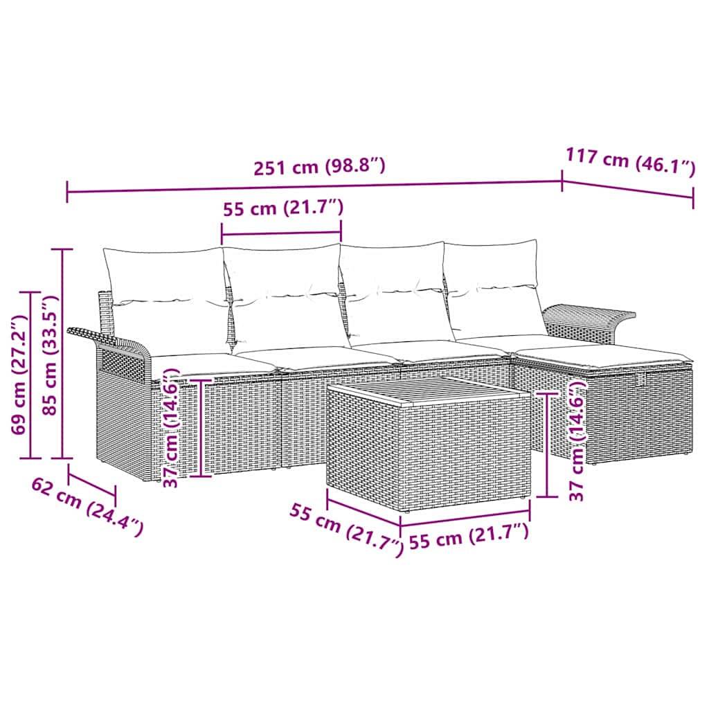 ComfortXL - Salon de jardin 4 places en poly rotin avec rangement et table Noir – ComfortXL Outdoor Living - Image 8