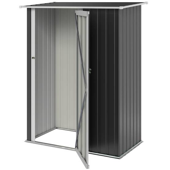 Abri de jardin acier anthracite 142 x 86 x 189 cm - PANGIVO - Image 2
