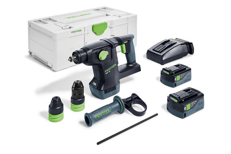 Perforateur burineur sans fil KHC 18 5,0 EBI-Plus - FESTOOL - avec 2 batteries 18V 5.0Ah - chargeur - Systainer - 577448 - Image 1