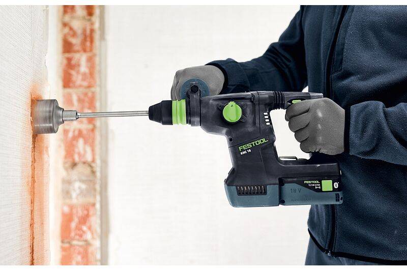 Perforateur burineur sans fil KHC 18 5,0 EBI-Plus - FESTOOL - avec 2 batteries 18V 5.0Ah - chargeur - Systainer - 577448 - Image 5