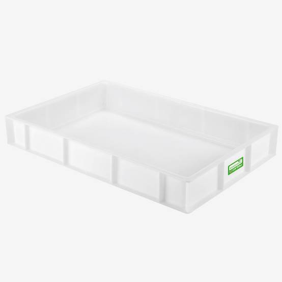 Bac à pâtons biosourcé 600 x 400 x 90 mm 15 L - blanc - Gilac