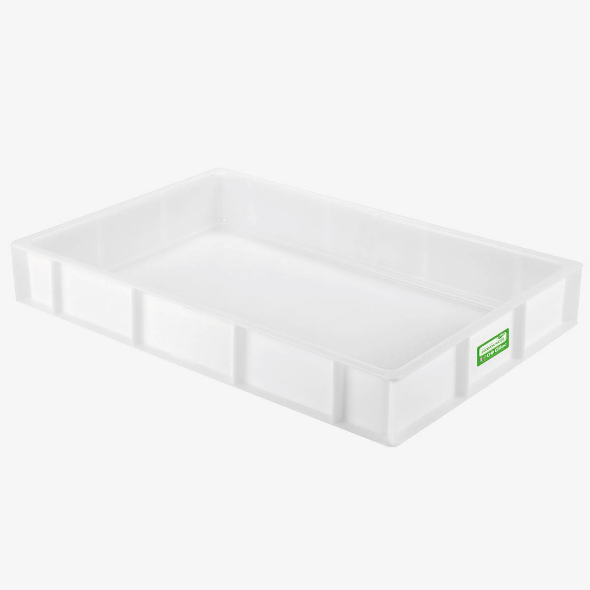 Bac à pâtons biosourcé 600 x 400 x 90 mm 15 L - blanc - Gilac
