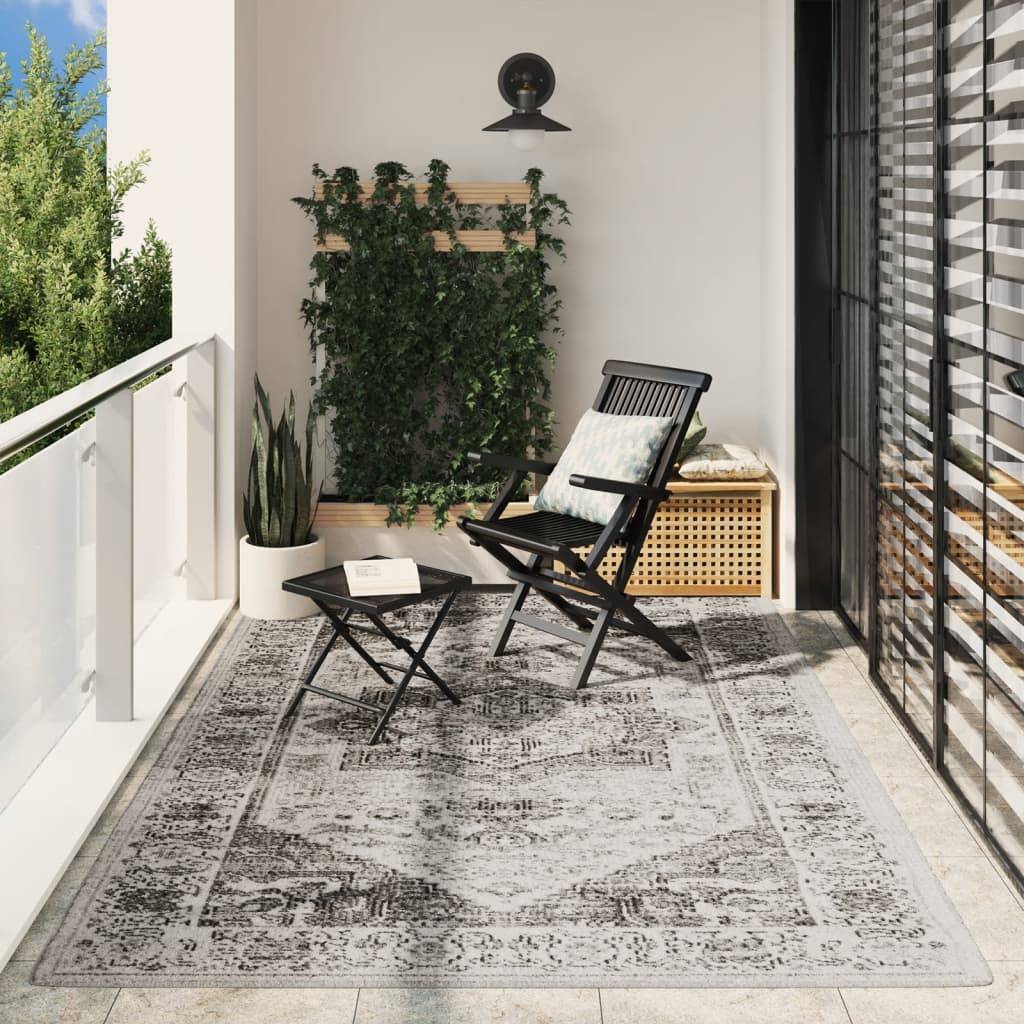 Tapis de terrasse - Tapis ARBIZU intérieur extérieur design vintage 200x280 cm-JU532 - Image 2