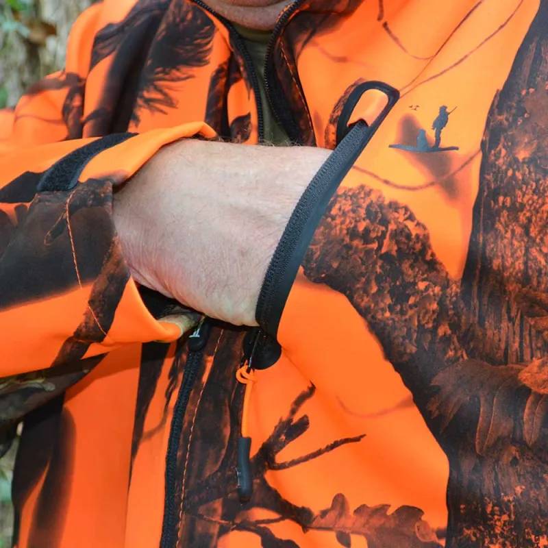 Blouson chasse Percussion Softshell Ghost Camo 4 poches S à 4XL Percussion - Image 4