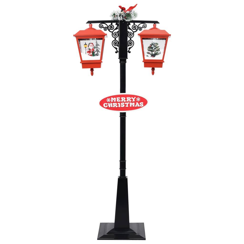 Double Lampadaire de Noël Lumineux Chute de Neige Décoration Fêtes 188cm – ComfortXL Outdoor Living - Image 3
