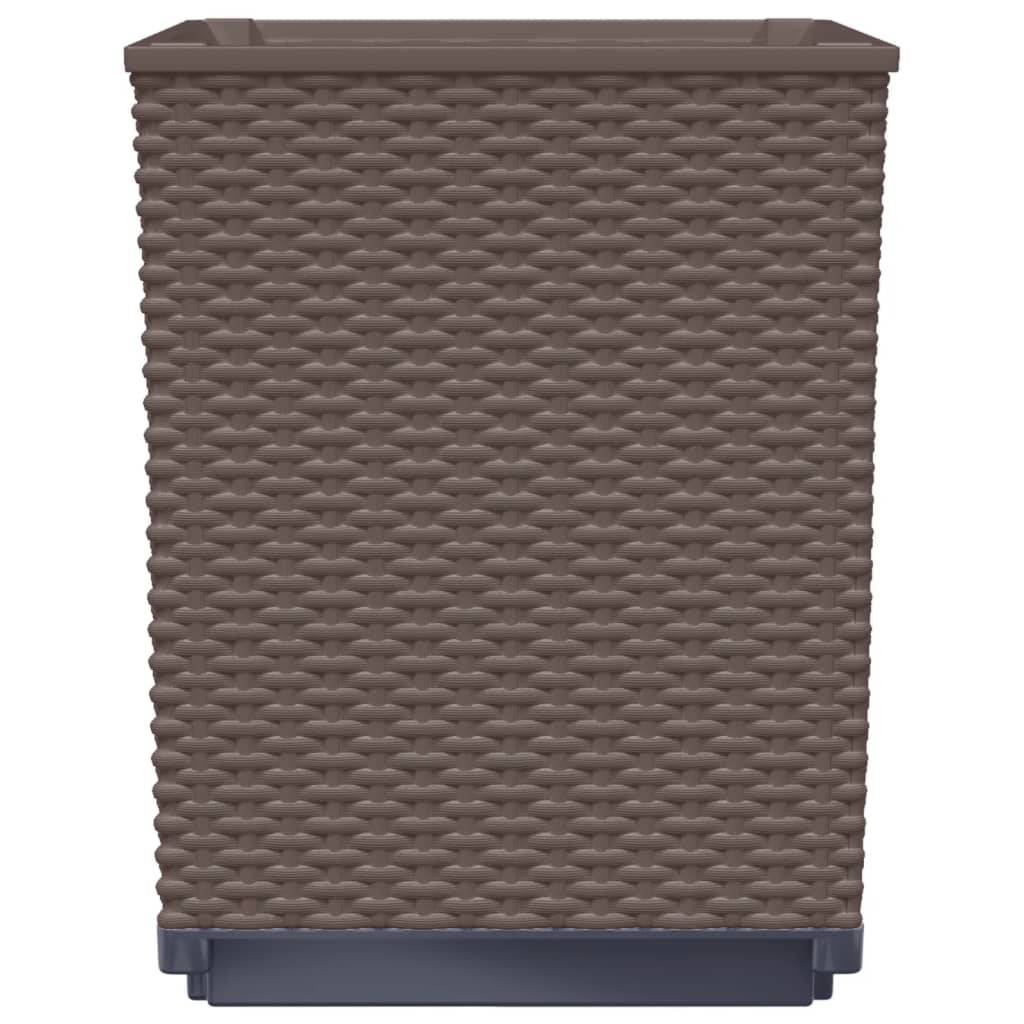 Vidaxl - Jardinières 2 pcs marron 30x30x37 cm polypropylène vidaXL 364184 - Image 6