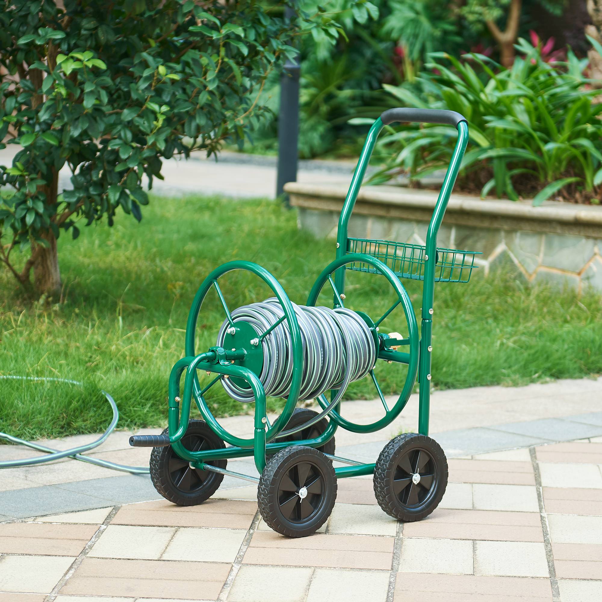 Lot De 2 Tuteurs En Métal Pour Tuyaux De Descente - Vert Semi-Circulaire 2m, Support Plantes Grimpantes