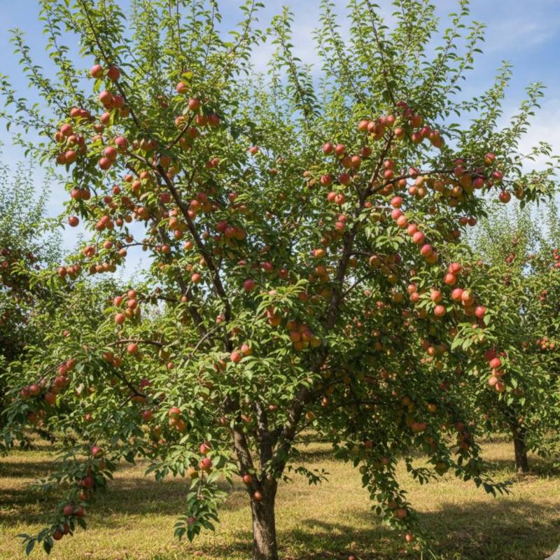 Prunier Prune Abricot - Bon rendement - Pot de 15L - 1/2 tige - 150/175 cm - De 3,00 m à 5,00 m - Image 4