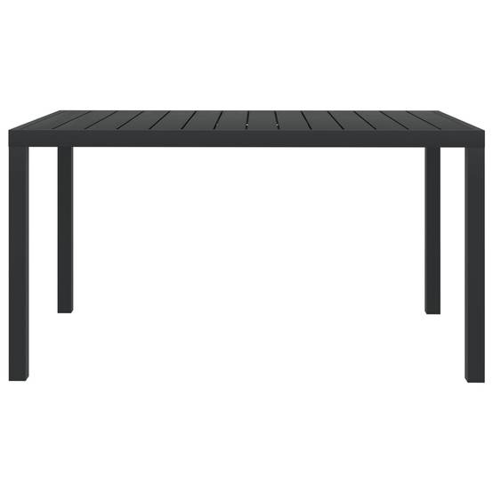Vidaxl - Table de jardin noir 150 x 90 x 74 cm Aluminium et WPC vidaXL 42791 - Image 2