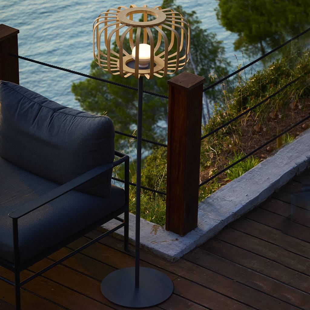 Lumisky - Lampadaire extérieur sans fil STANDY BAMBOU H150cm - Image 2