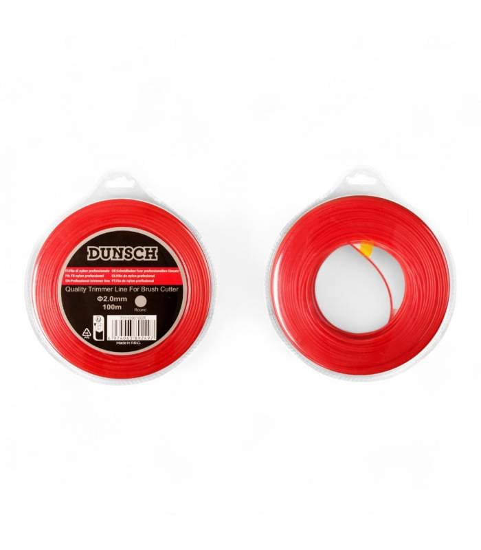 Bobine de fil en nylon pour débroussailleuse rond 2,0mm 100m - DUNSCH 7311200100R - Image 1