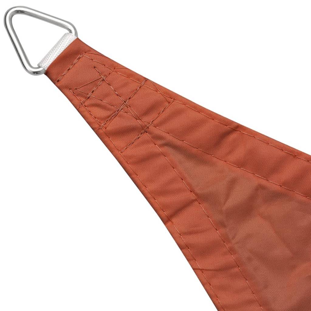 Voile toile d'ombrage parasol en tissu oxford carré 3,6 x 3,6 m ocre marron - Image 3