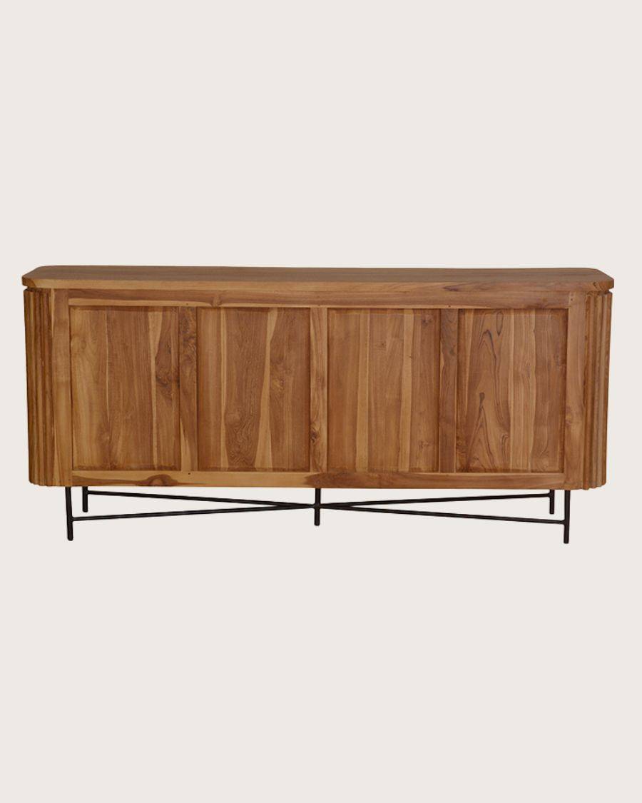 Opéra - Buffet rétro en bois de teck recyclé - UNIQKA - Image 5