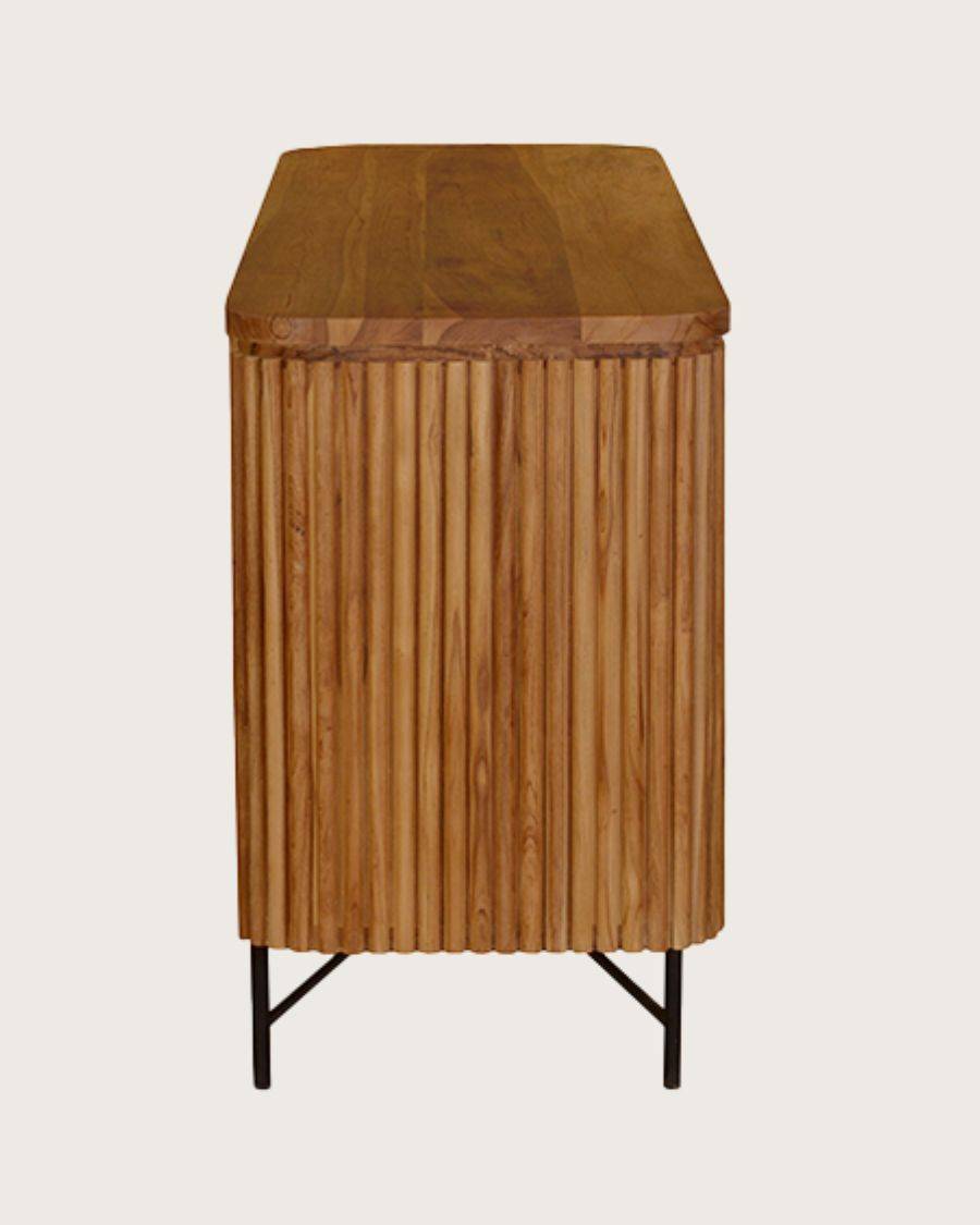 Opéra - Buffet rétro en bois de teck recyclé - UNIQKA - Image 6