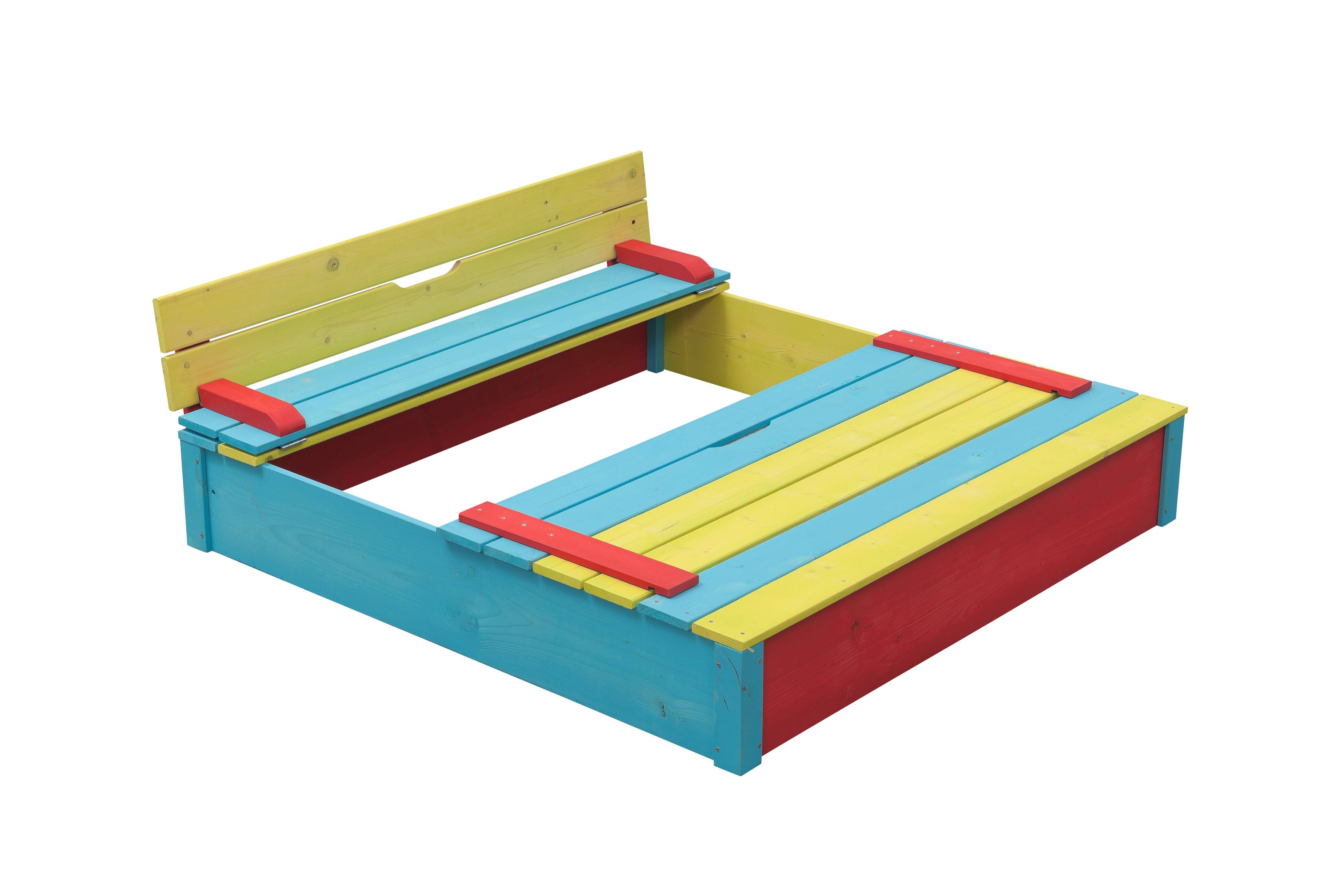Bac à sable Swing King Sable Box Sepp pour enfants avec différentes couleurs