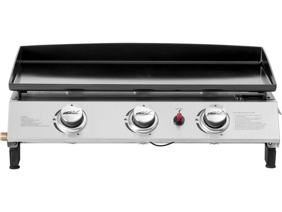 Plancha Gaz 3 Brûleurs "jolly" - 7,5 Kw - Gris -habitat Et Jardin - Image 1