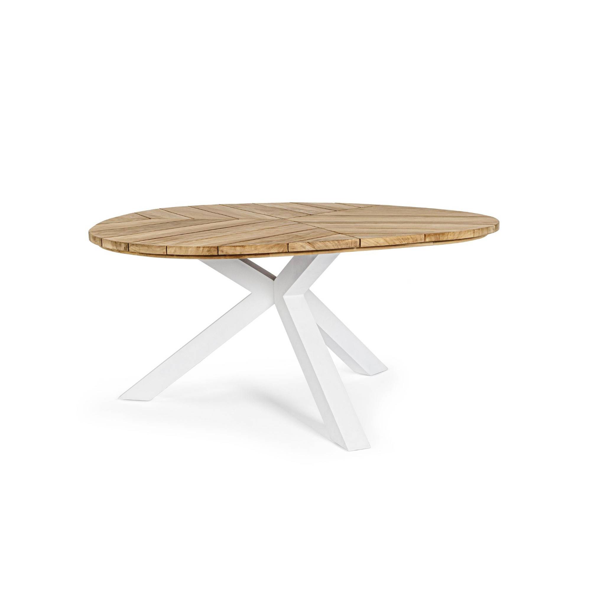 Autre - Table de jardin forme galet en teck et aluminium L160 - CAP FERRET - Image 1