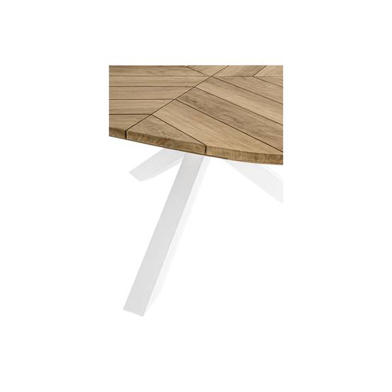 Autre - Table de jardin forme galet en teck et aluminium L160 - CAP FERRET - Image 9