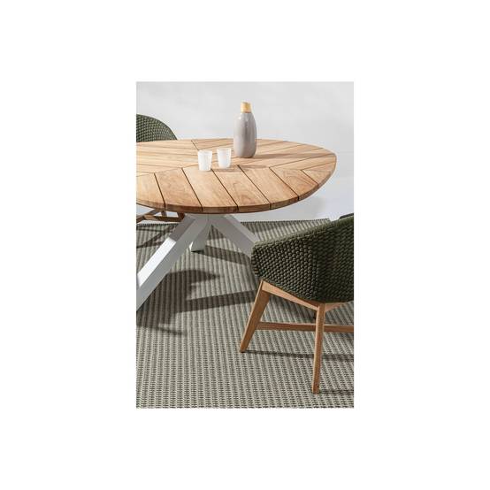 Autre - Table de jardin forme galet en teck et aluminium L160 - CAP FERRET - Image 5