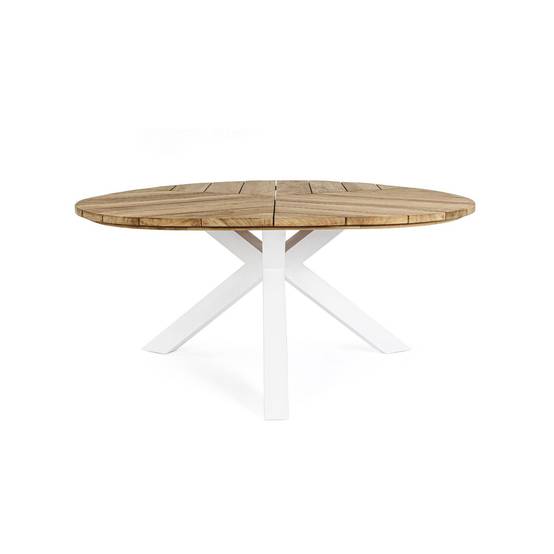 Autre - Table de jardin forme galet en teck et aluminium L160 - CAP FERRET - Image 8