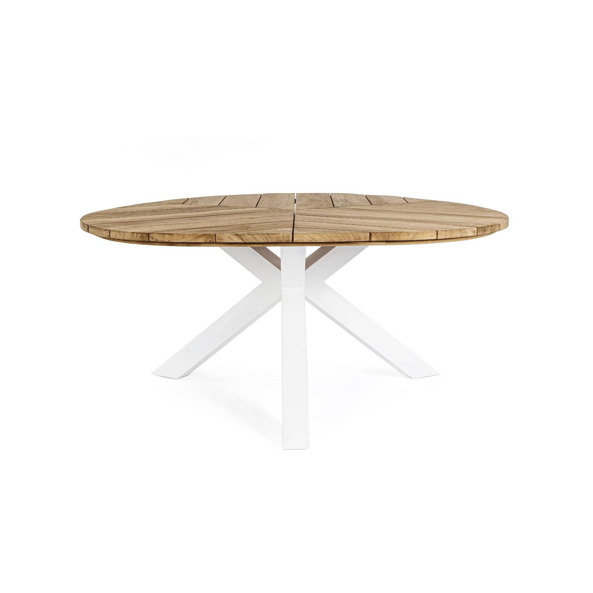 Autre - Table de jardin forme galet en teck et aluminium L160 - CAP FERRET - Image 8