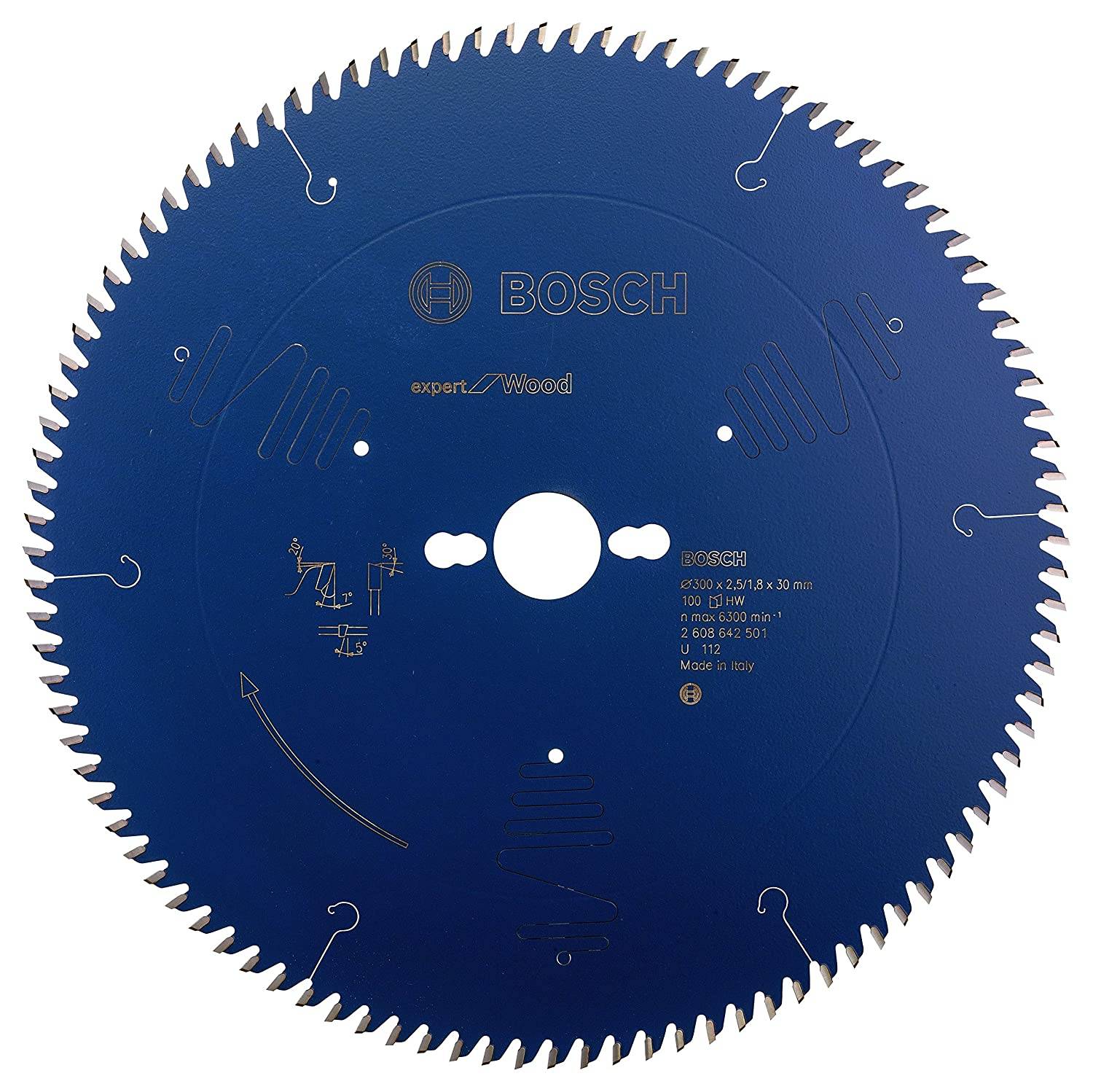 Lame de scie circulaire pour bois 300 x 30 x 1,8mm 100 dents - BOSCH EXPERT - 2608642501 - Image 1