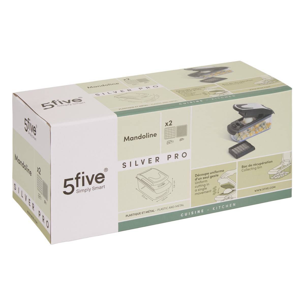 Mandoline Silver pro noir 2 lames - 5five - Image 2