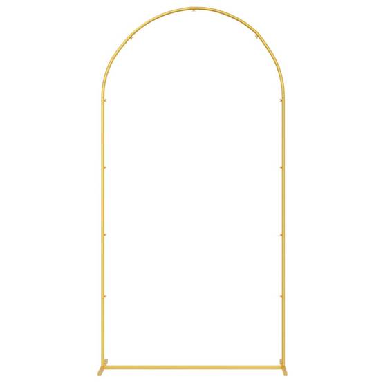 Arche de jardin en acier doré pour cérémonie et support plantes 100x200 cm - ComfortXL Outdoor Living - Image 2