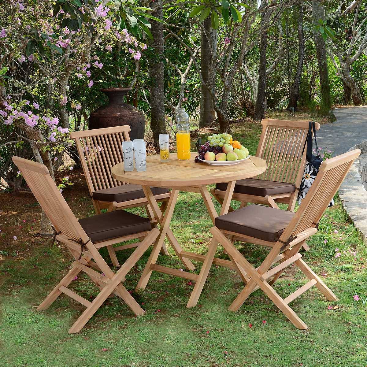 Salon de jardin en teck massif Naples, 4 places - TECK'Attitude - Image 2