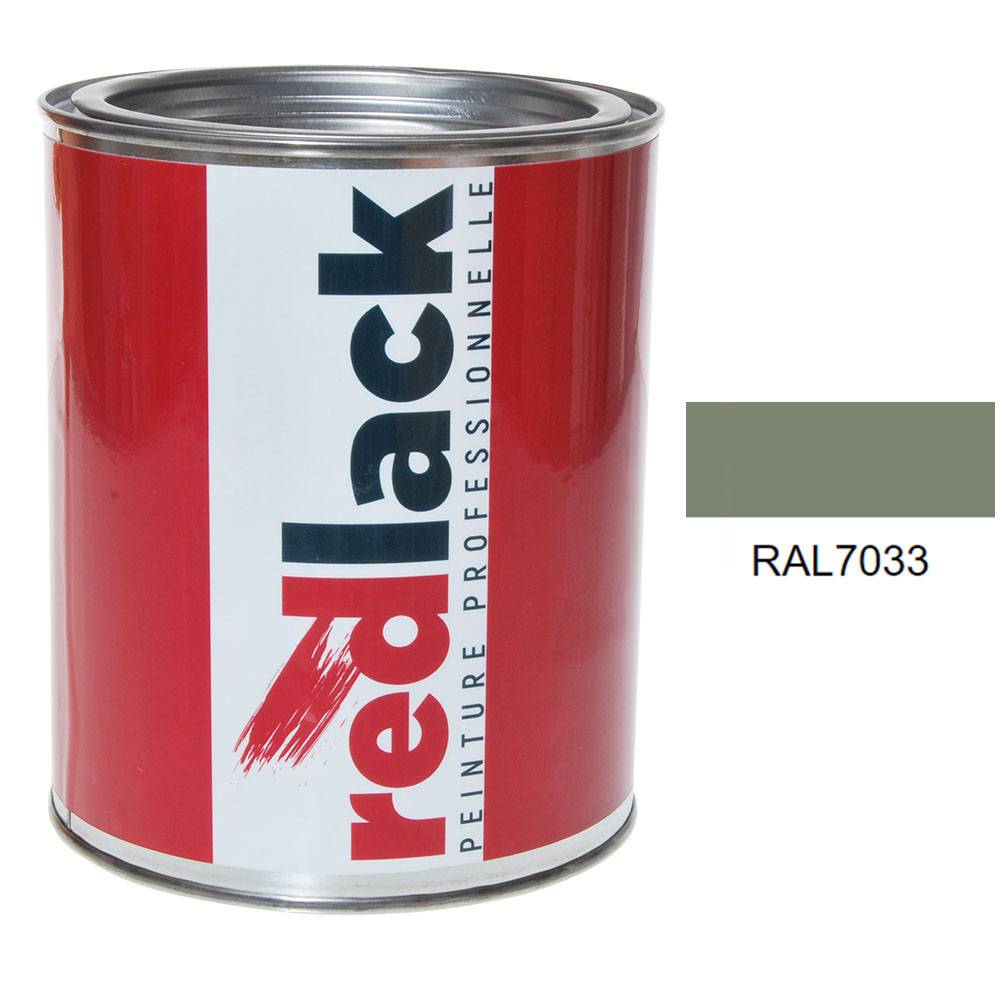 Peinture Gris ciment RAL 7033 Mat multisupport 1L Redlack - Image 1