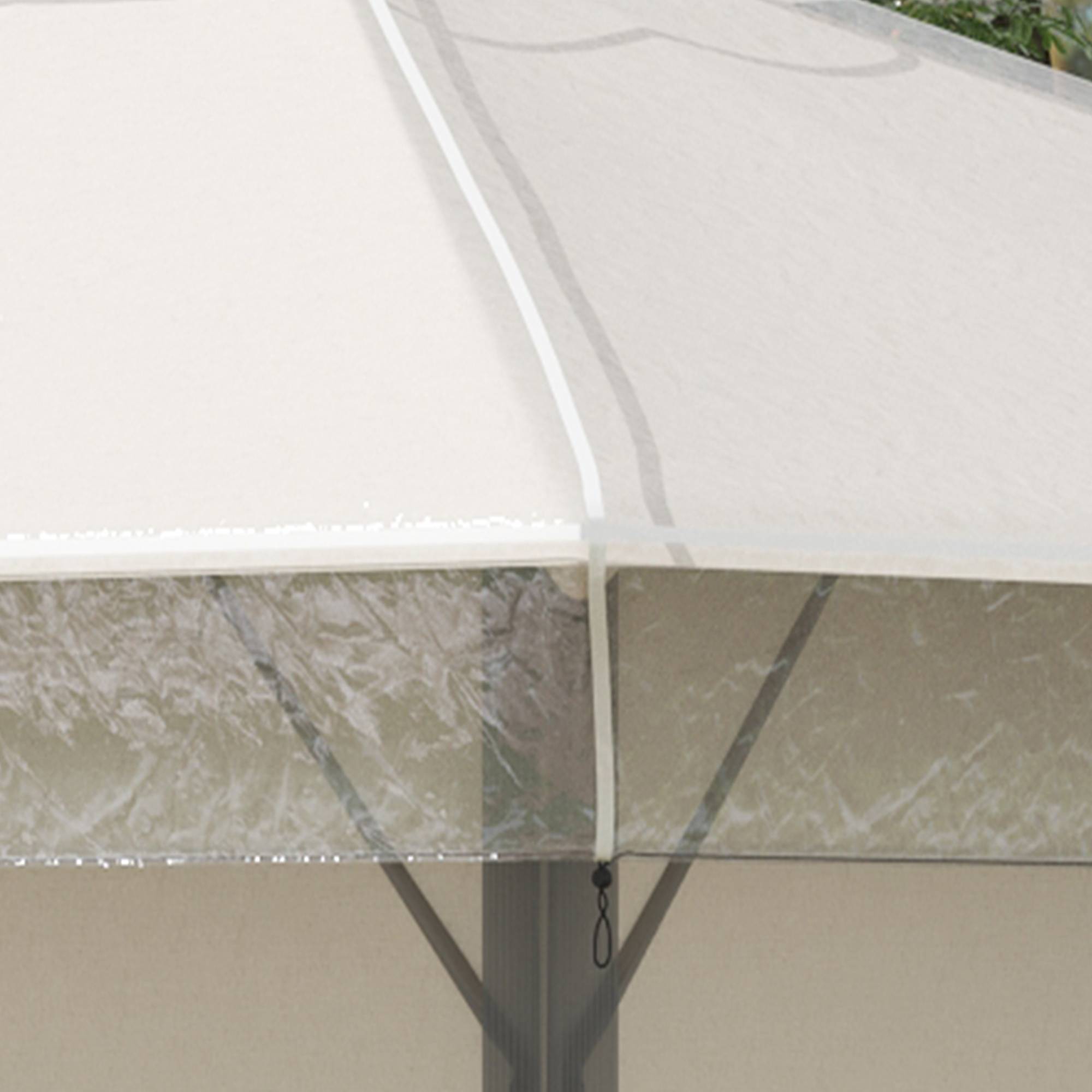Outsunny - Housse bâche de protection transparente en PVC pour tonnelle barnum 3 x 3 m - Outsunny - Image 7