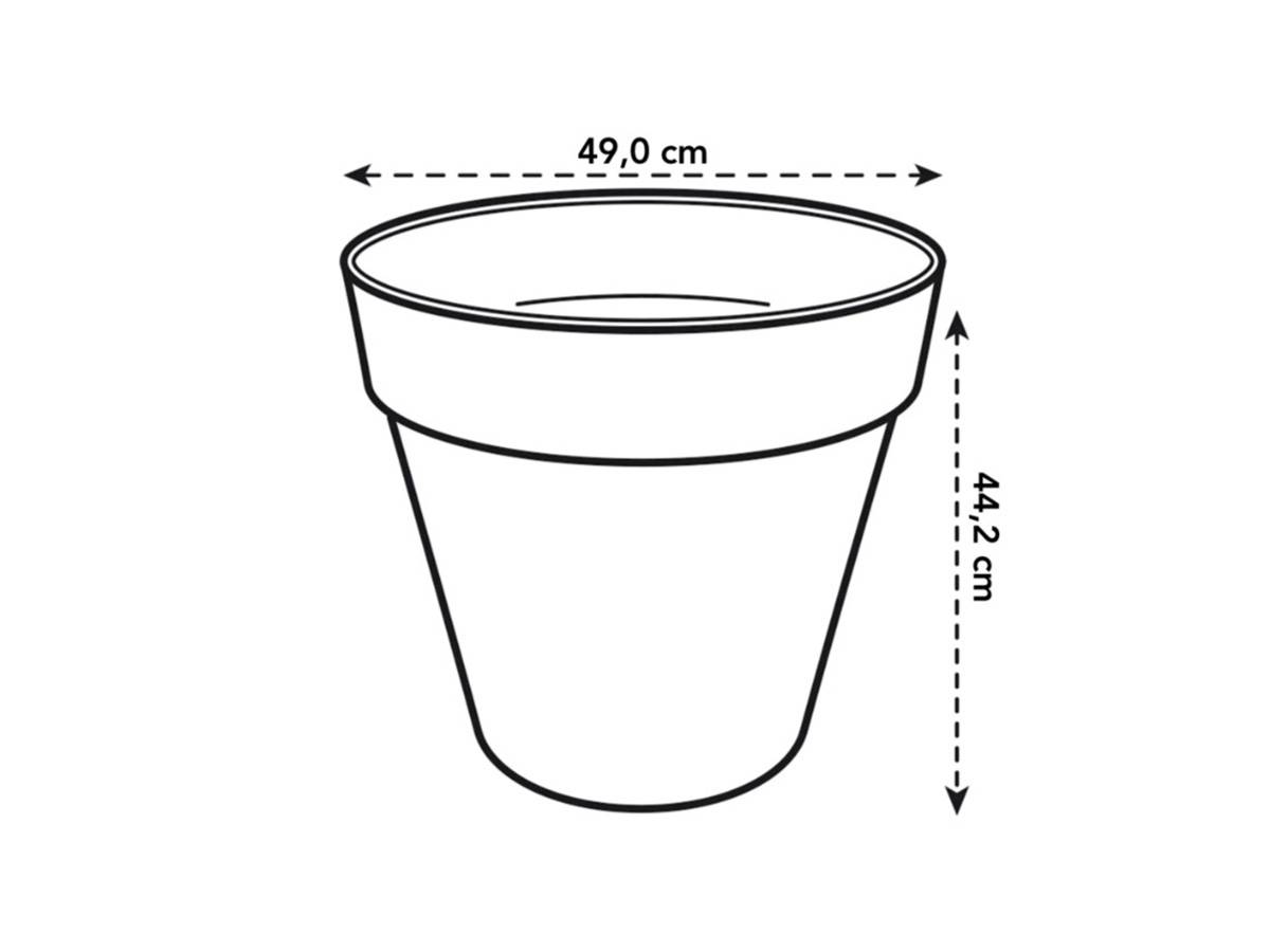 Elho - Elho Pot De Fleurs Rond Avec Roues Loft Urban - ø 50 Cm - Fruits Rouges - Image 4