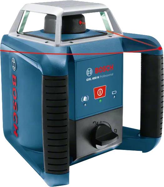 Bosch - Laser rotatif GRL 400 H Professional + 2 piles 1,5V LR20 + 1 pile 9V 6LR61 + coffret - BOSCH - 0601061800 - Image 2