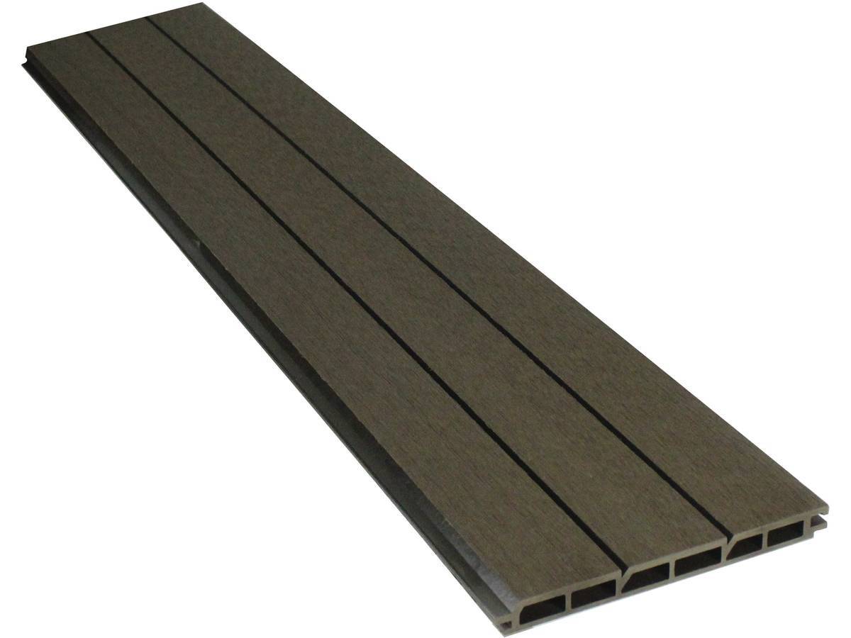 Habitat Et Jardin - Kit Clôture 4.8 X 1.2 M Composite - Kit De Fixation Offert - Marron -habitat Et Jardin - Image 2