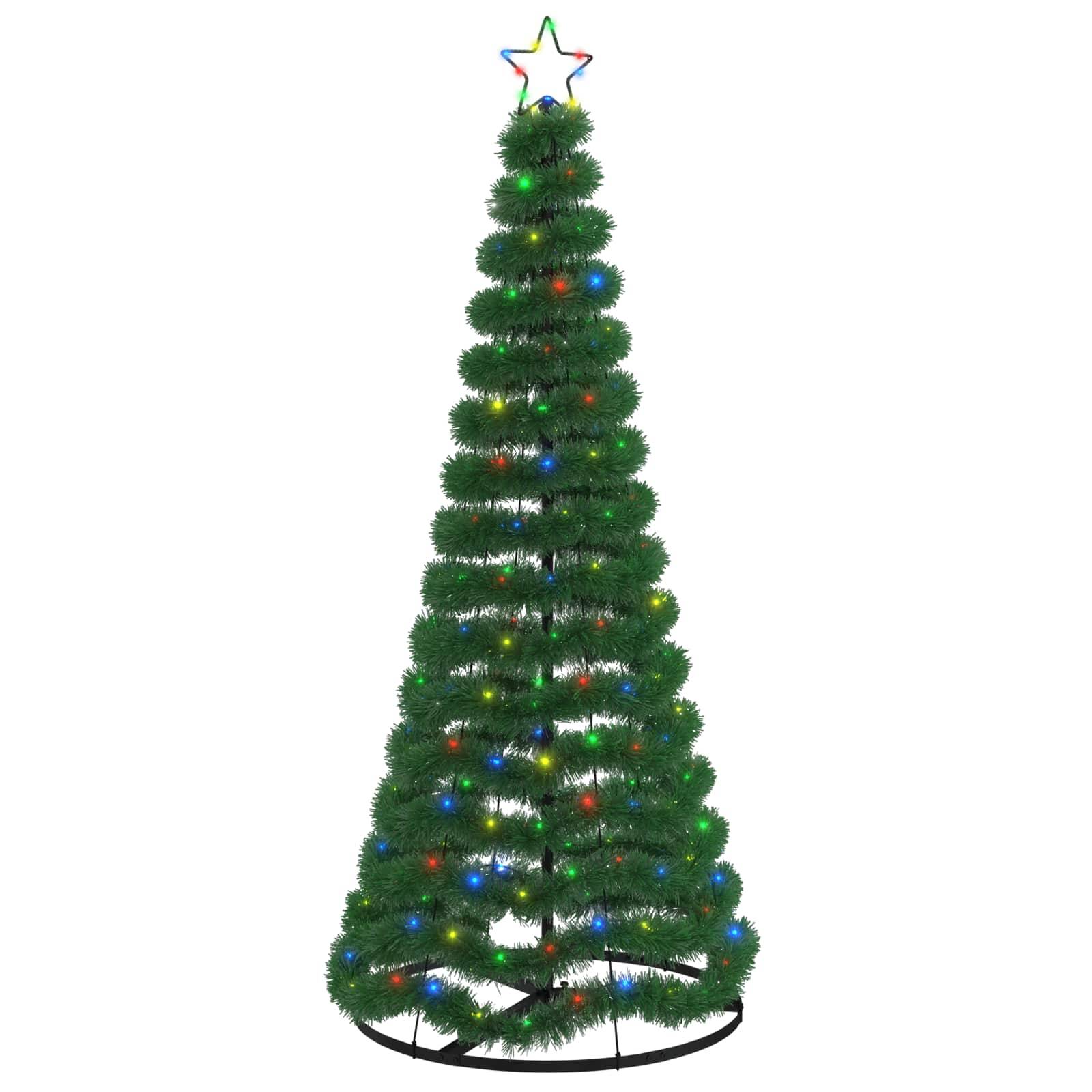 Vidaxl - Sapin de Noël brillant avec LED et socle EKENAS 180 cm 220 LED vidaXL 42055408 - Image 2