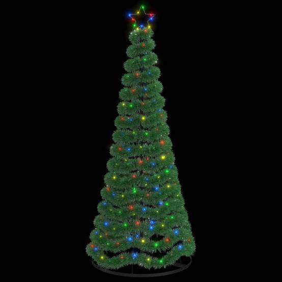 Vidaxl - Sapin de Noël brillant avec LED et socle EKENAS 180 cm 220 LED vidaXL 42055408 - Image 4