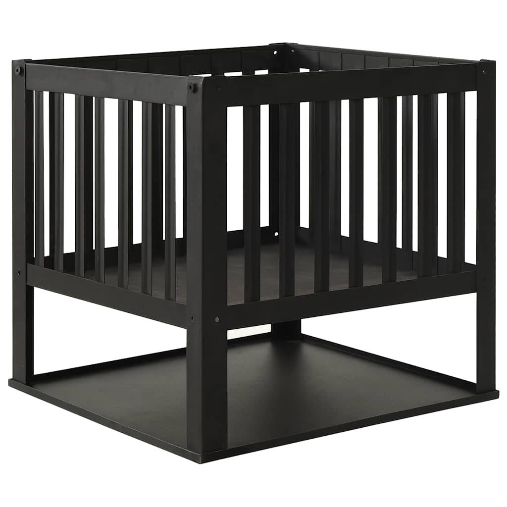 ComfortXL - Brasero Carré en Acier avec Rangement à Bûches pour Jardin Terrasse 40 cm Noir – ComfortXL Outdoor Living - Image 2