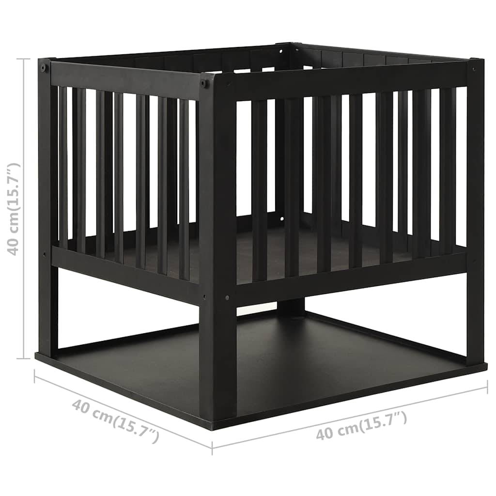 ComfortXL - Brasero Carré en Acier avec Rangement à Bûches pour Jardin Terrasse 40 cm Noir – ComfortXL Outdoor Living - Image 5